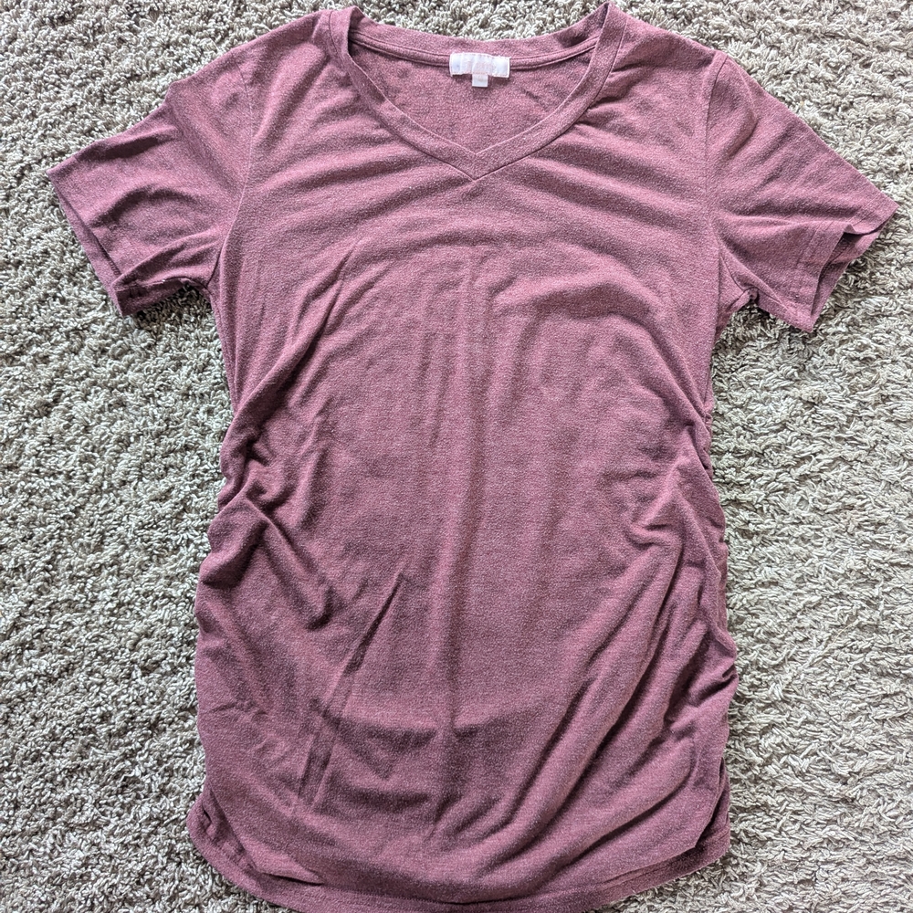 Brandy Melville Pink Fitted Short Sleeve T-Shirt
